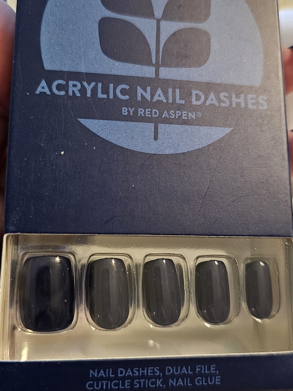 Red Aspen Nevy Blue Acrylic Press-On Nails - Classic Navy Set